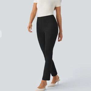 Halara Flex™ High Waisted Back Side Pocket Tapered Work Pants (Black)